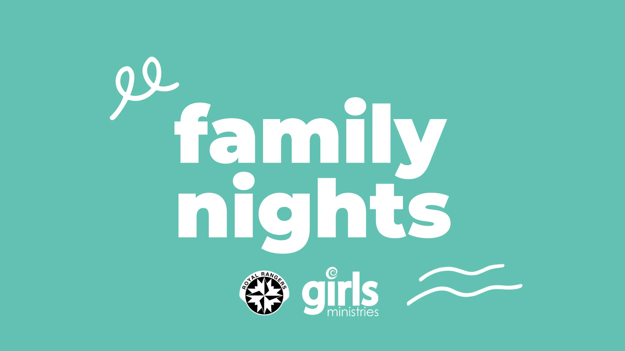 Girls Ministries and Royal Rangers program graphic