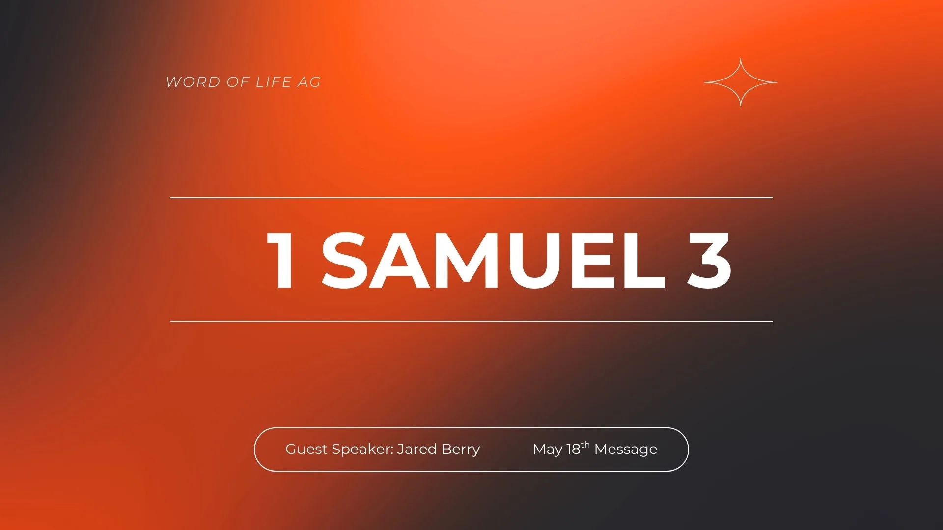 1 Samuel 3 (Jared Berry)