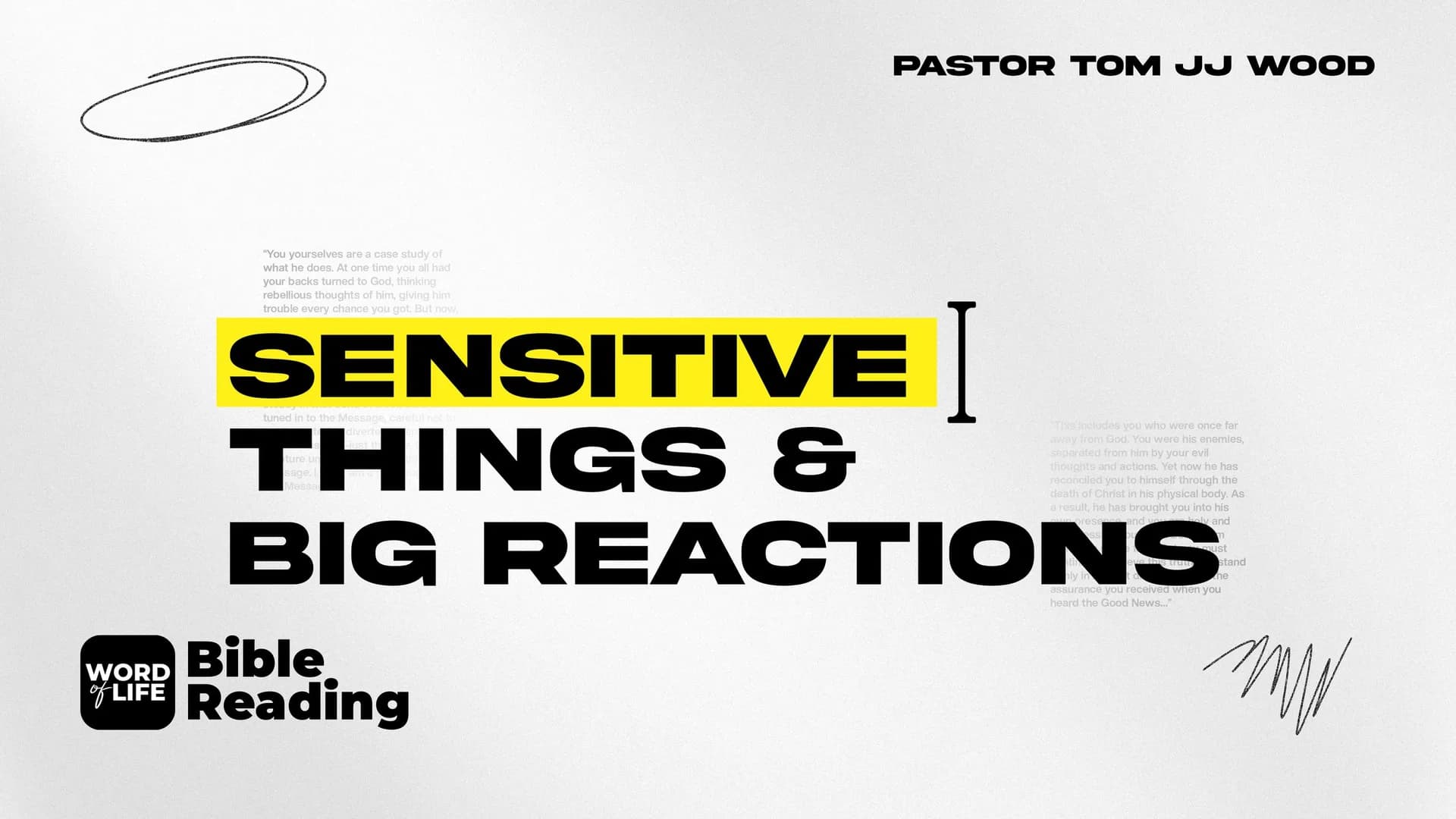 Sensitive Things & Big Reactions (Luke 18:18-27)
